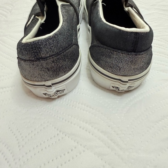 Vans Dizzle Women’s Slip On Black Glitter Low Top Sneakers. Size 9 - Picture 6 of 8